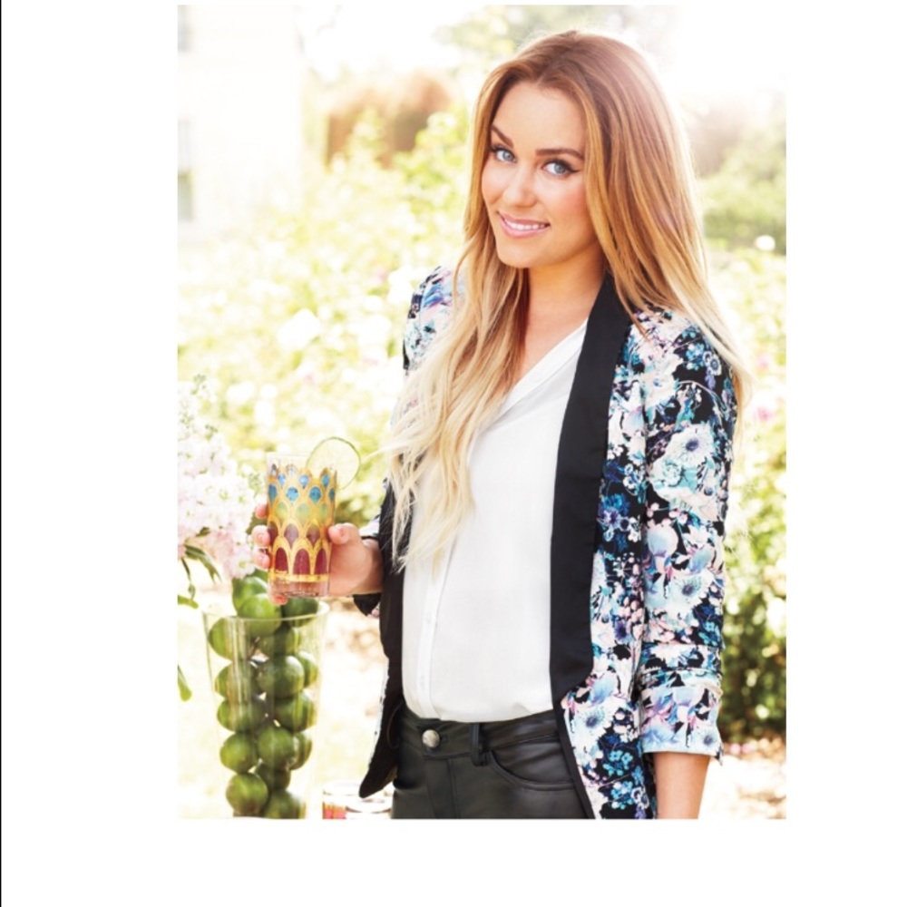 LC Lauren Conrad floral blazer